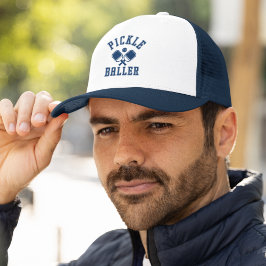 Pickle Baller Funny Pickleball Trucker Pet