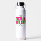 Pickle Baller Gepersonaliseerde Pickleball Waterfl Waterfles (Voorkant)