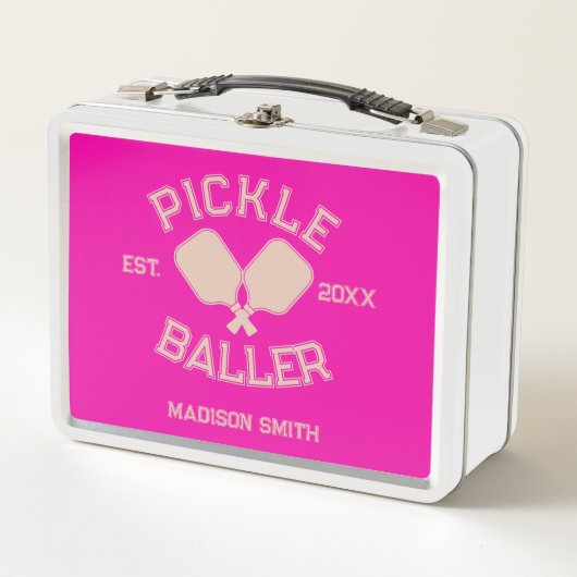 Pickle Baller Pickleball Collegiate Typografie (Voorkant)