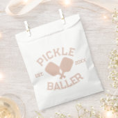 Pickle Baller Pickleball Collegiate Typografie Bedankzakje (Geknipt)