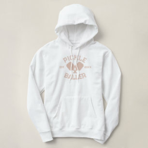 Pickle Baller Pickleball Collegiate Typografie Hoodie