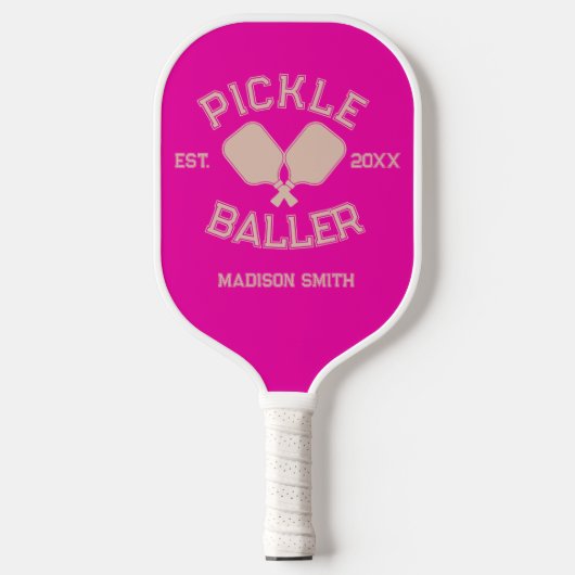 Pickle Baller Pickleball Collegiate Typografie Pickleball Paddle