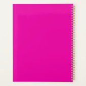 Pickle Baller Pickleball Collegiate Typografie Planner (Achterkant)