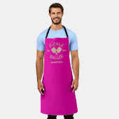 Pickle Baller Pickleball Collegiate Typografie Schort (Gedragen)