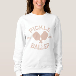 Pickle Baller Pickleball Collegiate Typografie Trui