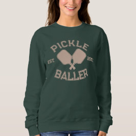 Pickle Baller Pickleball Collegiate Typografie Trui