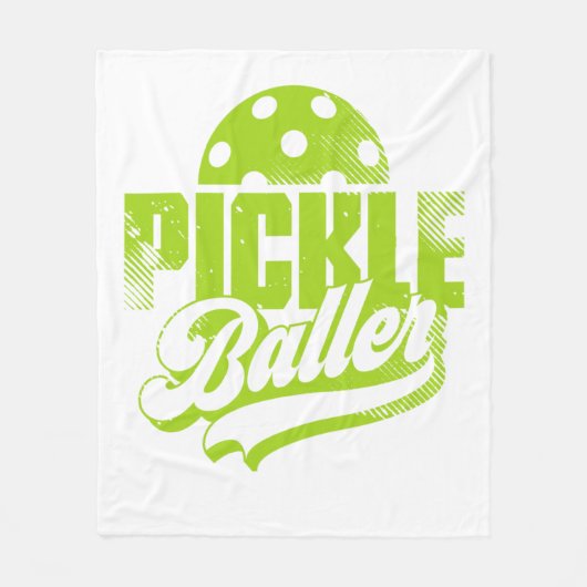 Pickle Baller Pickleball Fleece Deken (Voorkant)