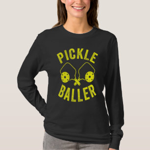 Pickle Baller Rackets Retro Vintage Pickleball T-shirt