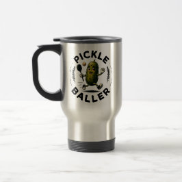 Pickle Baller Travel Mug –  Pickleball Art Reisbeker