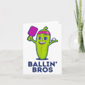 Pickle Ballin' Bros - Geschenken Vrienden, Broers, Kaart (Voorkant)