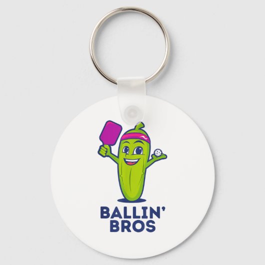 Pickle Ballin' Bros - Geschenken Vrienden, Broers, Sleutelhanger (Voorkant)