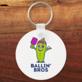 Pickle Ballin' Bros - Geschenken Vrienden, Broers, Sleutelhanger (Voorkant)