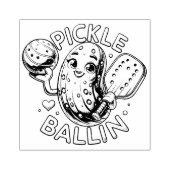 Pickle Ballin Rubberstempel (Afrduk)