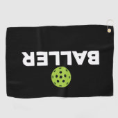 (Pickle)Beer Pickleball Microfiber Towel Golfhanddoek (Horizontaal)