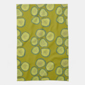 Pickle Chips Green Dill Pickle Chip Kitchen Towel Theedoek (Verticaal)