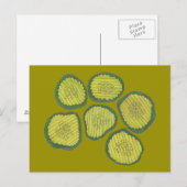 Pickle Chips Green Kosher Dill Pickle Chip Design Briefkaart (Voorkant / Achterkant)
