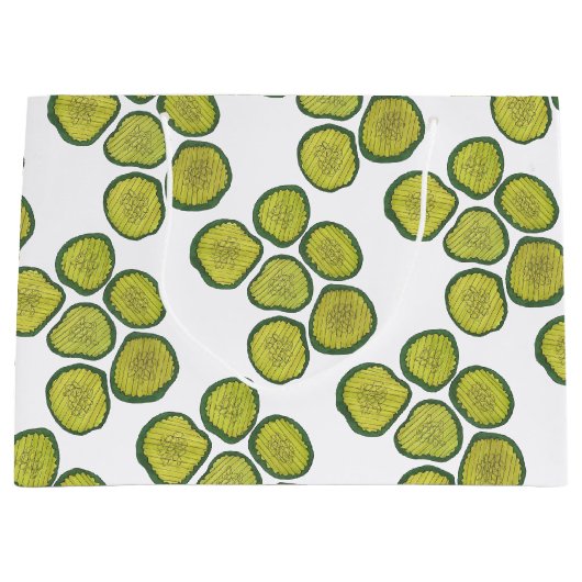 Pickle Chips Green Kosher Dill Pickle Chip Foodie Large Cadeautasje (Voorkant)