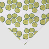 Pickle Chips Green Kosher Dill Pickle Chip Pattern Tissuepapier (Detail)