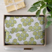 Pickle Chips Green Kosher Dill Pickle Chip Pattern Tissuepapier (Geschenk)