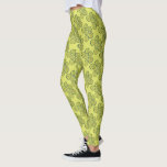 Pickle Chips Green Kosher Dill Pickle Chip Print Leggings<br><div class="desc">Voorziet een originele markeringsillustratie van de knapperige groene Kosher-dille-pekelchips. Geweldig voor je favoriete foodie of pekelliefhebber! Veel coördinerende producten en design zijn beschikbaar.</div>