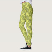 Pickle Chips Green Kosher Dill Pickle Chip Print Leggings (Links)