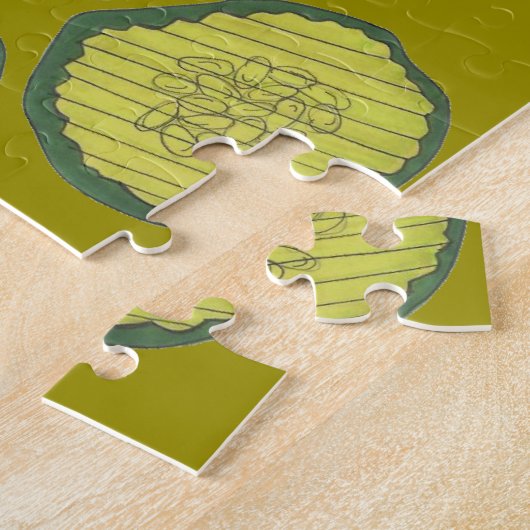 Pickle Chips Sweet Pickles Food Kosher Dill Design Legpuzzel (Zijkant)