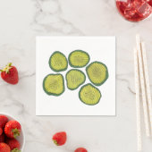 Pickle Chips Sweet Pickles Food Kosher Dill Print Servetten (Insitu)