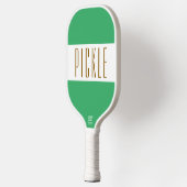 PICKLE Cool Schattige Sportief Zee Groen Wit Strep Pickleball Paddle (Links)