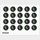 Pickle Cucumber Funny National Pickle Day Dabbing Ronde Sticker (Vel)