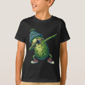 Pickle Cucumber Funny National Pickle Day Dabbing T-shirt (Voorkant)