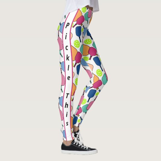 Pickle deze kleurrijke pickleball Leggings (Rechts)