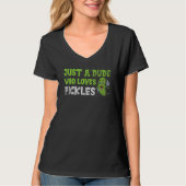 Pickle Dude Man Men Cucumber Cornichons T-shirt (Voorkant)