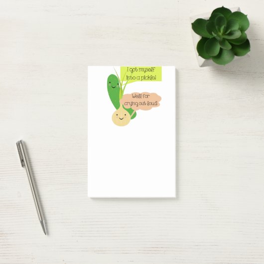 Pickle en Humor van uien Post-it® Notes (Kantoor)