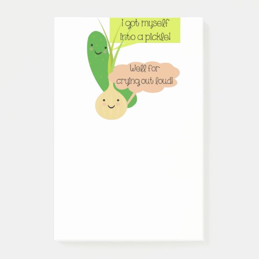 Pickle en Humor van uien Post-it® Notes (Voorkant)
