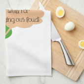 Pickle en Humor van uien Theedoek (Quarter Fold)