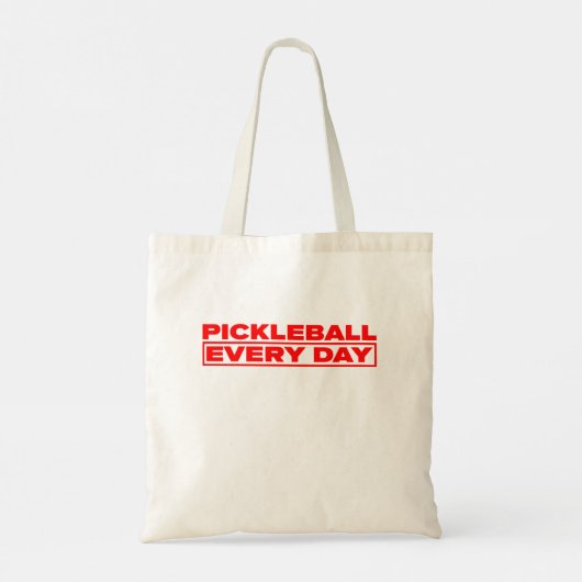 Pickle Every Day - Red logo - Tote Bag (Achterkant)