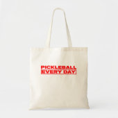 Pickle Every Day - Red logo - Tote Bag (Voorkant)