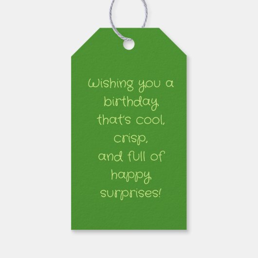 Pickle & Fresh Collection Cadeaulabel (Achterkant)