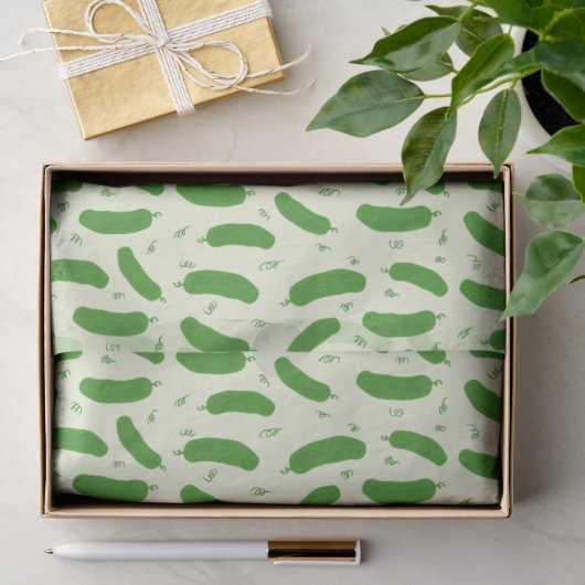 Pickle & Fresh Collection gedessineerd Tissuepapier (Geschenk)