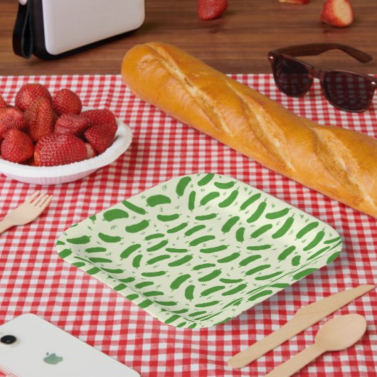 Pickle & Fresh Collection patterned Papieren Bordje (Picknick)