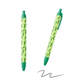 Pickle & Fresh Collection patterned Zwarte Inkt Pen