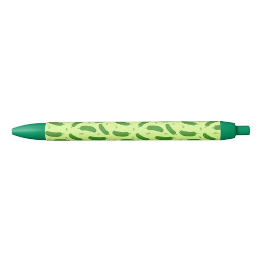 Pickle & Fresh Collection patterned Zwarte Inkt Pen (Voorkant)