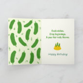 Pickle & Fresh Collection Verjaardag Kaart (Binnen)