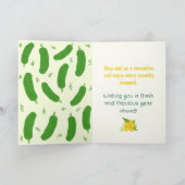 Pickle & Fresh Collection Verjaardag Kaart (Binnen)