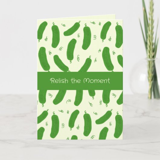 Pickle & Fresh Collection Verjaardagskaart Kaart (Voorkant)