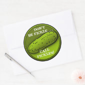 Pickle, Gepersonaliseerd Klassieke Ronde Sticker,  Ronde Sticker (Envelop)