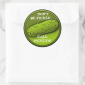 Pickle, Gepersonaliseerd Klassieke Ronde Sticker,  Ronde Sticker (Tas)