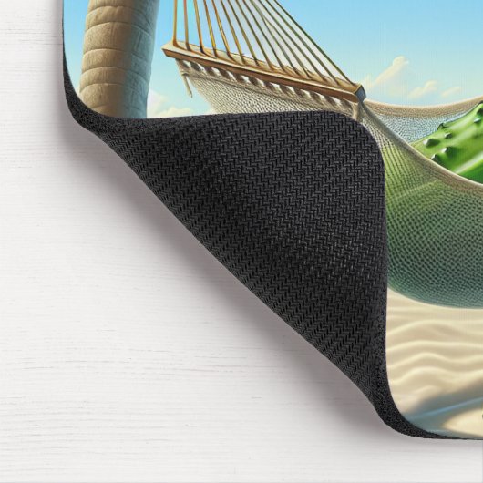 Pickle in een tropische hangmat muismat (Hoek)