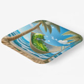 Pickle in een tropische hangmat papieren bordje (Gebogen)