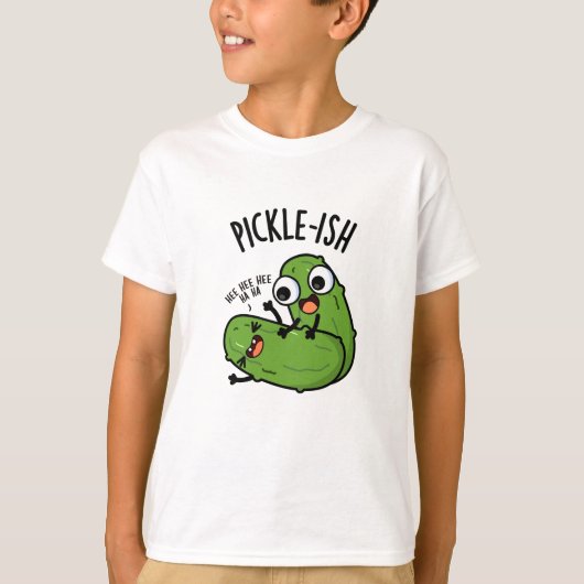 Pickle-ish ticklish Funny Pickle Puns T-shirt (Voorkant)